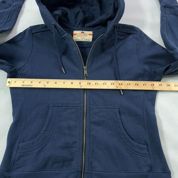 American Giant Hoodie Women Small Blue Full Zip Heavyweight Classic USA - Picture 10 of 13